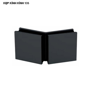 Kẹp kính - kính 135 độ đen mờ Hafele 981.77.915