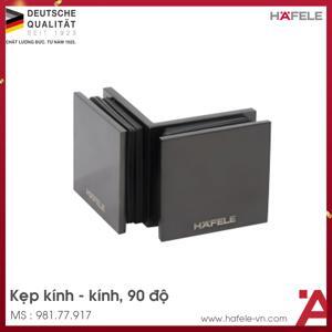 Kẹp kính - kính 90 độ đen mờ Hafele 981.77.917
