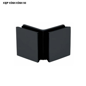 Kẹp kính - kính 90 độ đen mờ Hafele 981.77.917