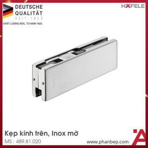 Kẹp kính trên inox mờ Hafele 489.81.020