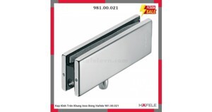 Kẹp kính trên khung có ty inox bóng Hafele 981.00.021