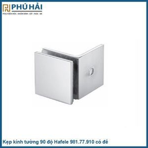 Kẹp kính tường 90º nhà tắm Có Đế Hafele 981.77.910