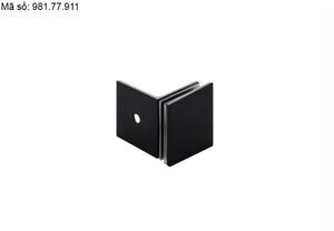 Kẹp kính tường 90độ có đế đen mờ Hafele 981.77.911