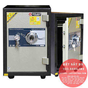 Két sắt khóa cơ Welko KS80Đ cánh đúc đặc