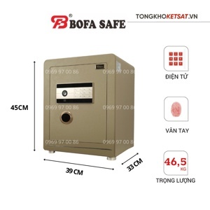 Két sắt nhập khẩu vân tay điện tử Bofa BF-V-45BJ