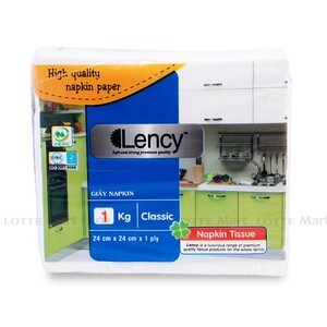 Khăn giấy 1 lớp Lency 33cm gói 1kg