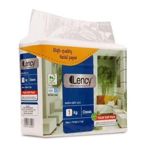 Khăn giấy 1 lớp Lency 33cm gói 1kg