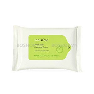 Khăn giấy tẩy trang Innisfree Apple Seed Cleansing Tissue