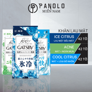 Khăn giấy ướt Gatsby cho mặt 42 tờ