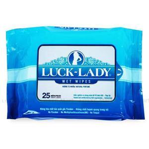 Khăn giấy ướt hương tự nhiên Luck-Lady gói 25 tờ