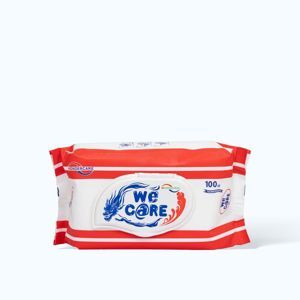 Khăn giấy ướt không mùi We Care - 100 tờ
