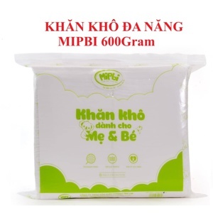 Khăn khô đa năng dành cho mẹ và bé Mipbi 600g 560-580 tờ