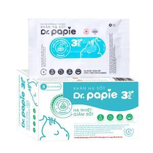 Khăn lau hạ sốt Dr.Papie 0M+ (5 tờ)