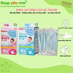 Khăn lau răng Pigeon 42 miếng cho bé
