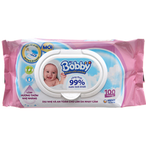 Khăn ướt Bobby 100 tờ