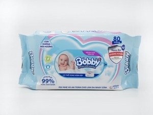 Khăn ướt Bobby 80 tờ