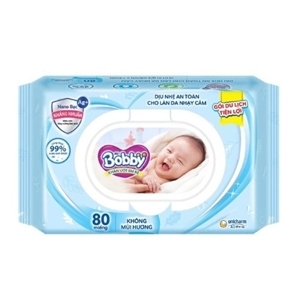 Khăn ướt Bobby 80 tờ