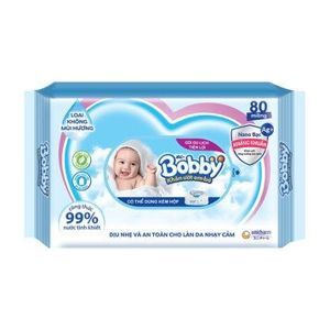 Khăn ướt Bobby 80 tờ