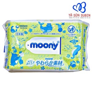 Khăn ướt Moony Nhật 80 tờ