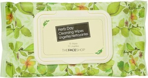 Khăn ướt tẩy trang Herb day cleansing tissue 20 miếng