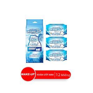 Khăn ướt Wake-Up Cool hương bạc hà gói 20 miếng