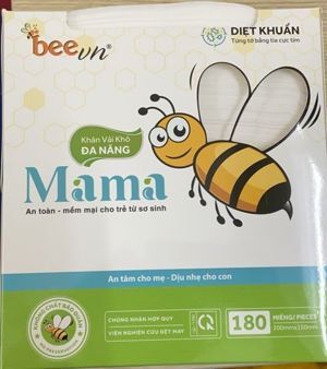 Khăn vải khô đa năng MaMa 180 tờ/hộp