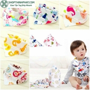 Khăn yếm tam giác vải cotton xinh xắn