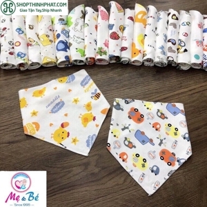 Khăn yếm tam giác vải cotton xinh xắn