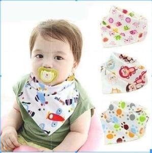 Khăn yếm tam giác vải cotton xinh xắn