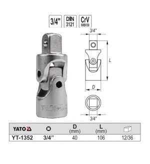 Khẩu chuyển Yato YT-1352