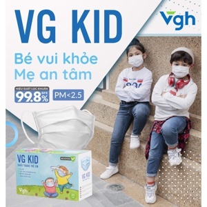 Khẩu trang trẻ em VG KID 3 lớp (hộp 20 cái)