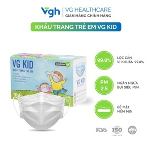 Khẩu trang trẻ em VG KID 3 lớp (hộp 20 cái)