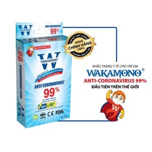 Khẩu trang trẻ em Wakamono 4 lớp hộp 10 cái