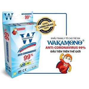 Khẩu trang trẻ em Wakamono 4 lớp hộp 10 cái