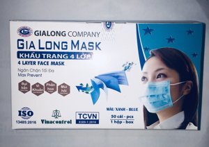 Khẩu trang y tế 4 lớp Gia Long