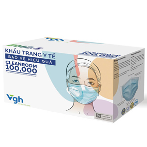 Khẩu trang y tế VG Eco Mask EM3N 3 lớp (hộp 50 cái)