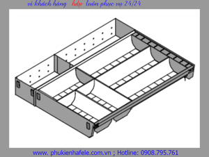 Khay chia thìa dĩa Blum-Hafele cho ray hộp KI4 555.24.507