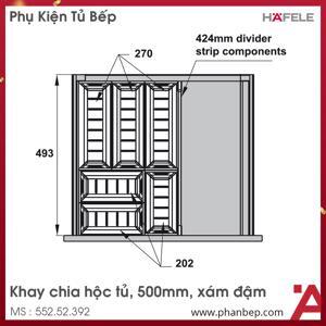 Khay chia thìa dĩa Hafele 552.52.392