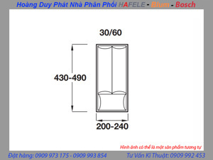 Khay chia thìa dĩa Hafele 556.53.550