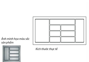 Khay chia thìa dĩa Hafele 556.84.571