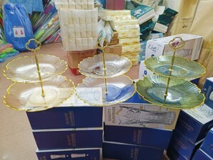 Khay mica 2 tầng