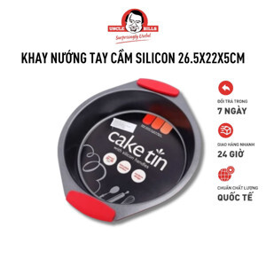 Khay nướng bánh hình tròn có tay cầm Silicon UBL KC0291