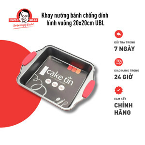 Khay nướng bánh hình vuông có tay cầm silicon Uncle Bills KC0293