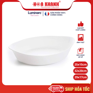 Khay nướng thủy tinh Luminarc oval Smart Cuisine N3083 - 32x20cm