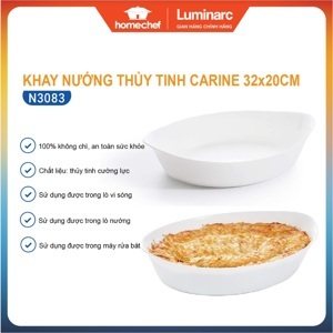 Khay nướng thủy tinh Luminarc oval Smart Cuisine N3083 - 32x20cm