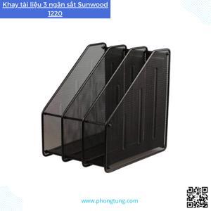 Khay tài liệu 3 ngăn sắt Sunwood 1220
