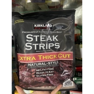 Khô Bò Mỹ Kirkland Steak Strips Extra 340g