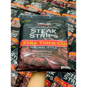 Khô Bò Mỹ Kirkland Steak Strips Extra 340g