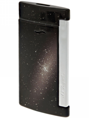 Khò xì gà ST Dupont Slim 7 Space Star Black Flat Jet Torch Flame 027220