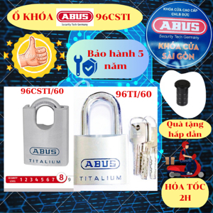 Khóa chống cắt 96CSTI/60 Titalium Abus